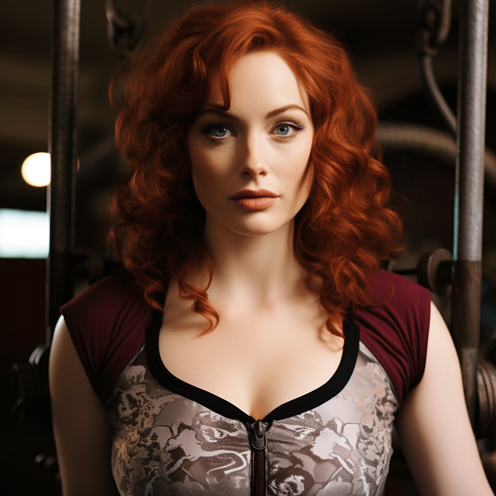 Young Christina Hendricks