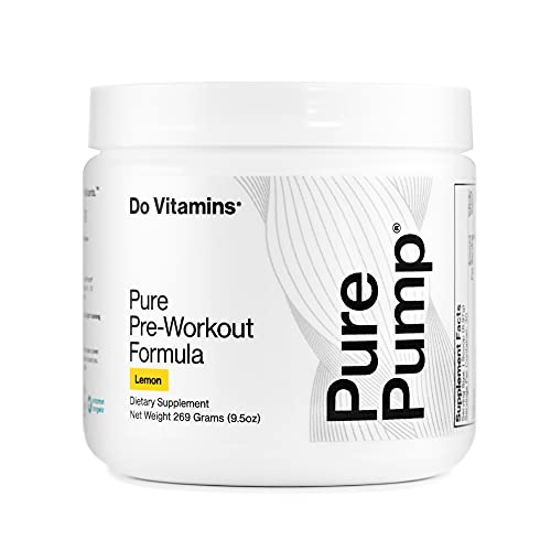 Do Vitamins Purepump   All Natural Clean Preworkout Powder, Boost Energy, Focus, No Pumps, Endurance, Keto, Vegan, Non Gmo, Third Party Tested, Citrulline, Beta Alanine, Lemon Flavor (Servings)