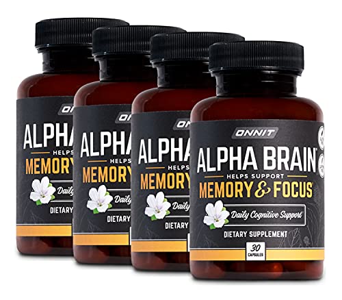 Onnit Alpha Brain (Ct)   Over Illion Bottles Sold   Premium Nootropic Brain Supplement   Focus, Concentration &Amp; Memory   Alpha Gpc, L Theanine &Amp; Bacopa Monnieri