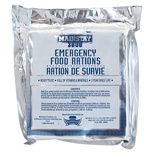 Patriots Emergency Food Bars Non Perishable S.o.s Rations Designed To Last Years   ,Total Calories   Pack Of Lemon Flavored Survival Bars For Emergencies, Camping, Or Hiking