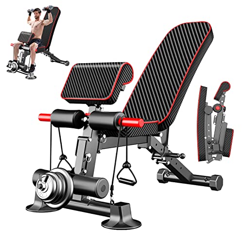 Adjustable Weight Bench   Utility Weight Benches For Full Body Workout, Foldable Flatinclinedecline Exercise Multi Purpose Bench For Home Gym