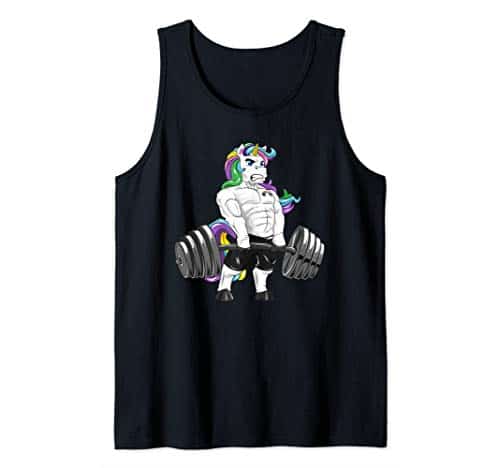 Deadlift Unicorn Gym Powerlifter Bodybuilding Tank Top