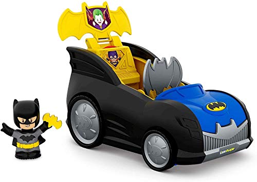 Fisher Price Little People Dc Super Friends In Batmobile, Batman Vehicle And Playset For Toddler And Preschool Kids Ages Months To Years