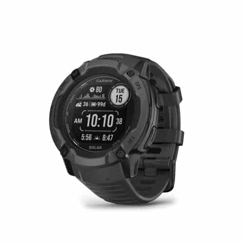 Garmin Instinct X Solar, Rugged Gps Smartwatch, Built In Flashlight, Solar Charging Capability, Multi Band Gnss, Graphite