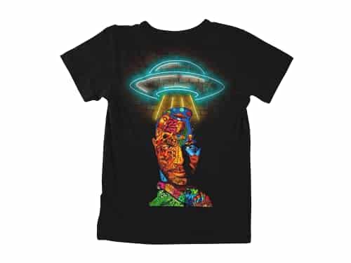 Jre Joe Rogan Experience Inspired Custom Ufo Graphic T Shirt (Xlarge) Black