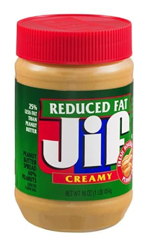 Jif Reduced Fat Creamy Peanut Butter Spread, Ounces (Pack Of ), % Peanuts