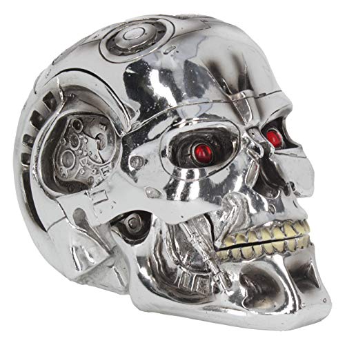 Nemesis Now Terminator T  Box Cm Silver, Resin