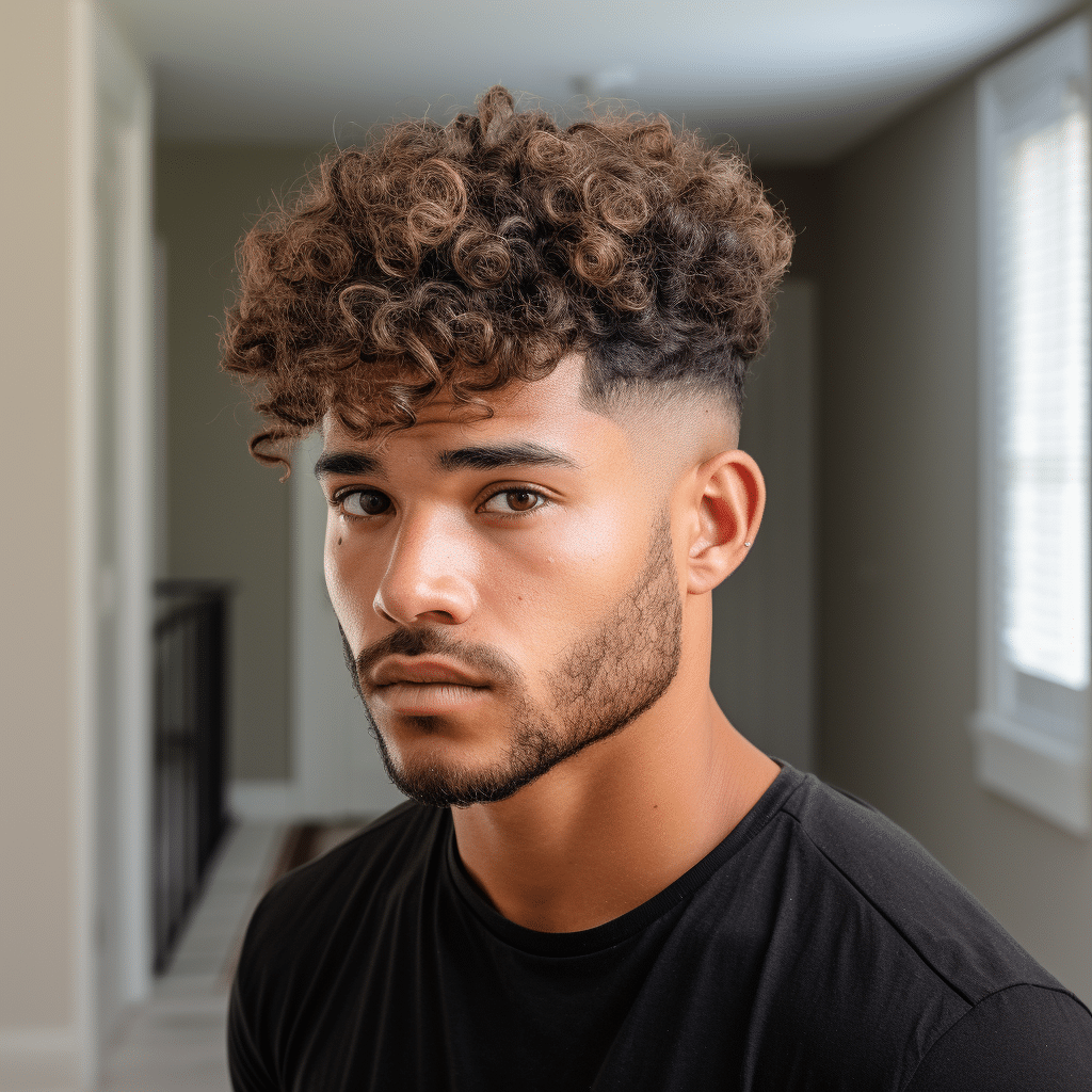 fade curls haircut