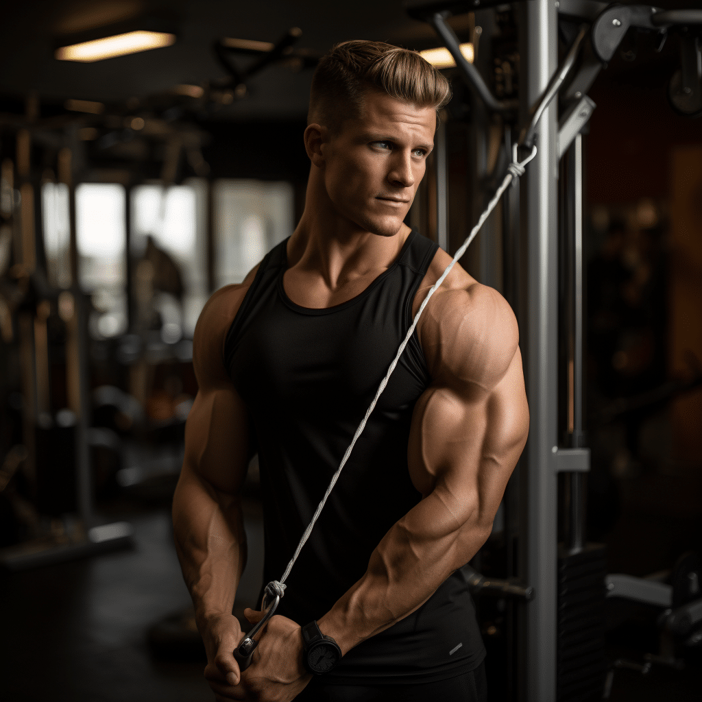 shoulder workout using cable