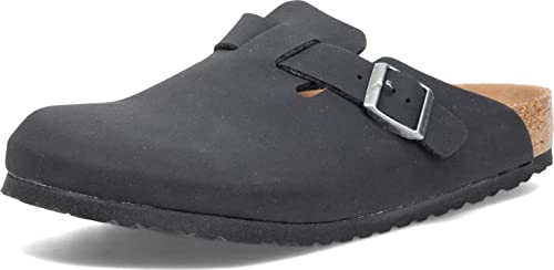 Birkenstock Men'S Boston Vintage Bold Grip Sandals, Black, Edium Us