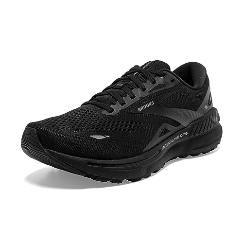 Brooks Mens Adrenaline Gts Supportive Running Shoe   Blackblackebony   Edium