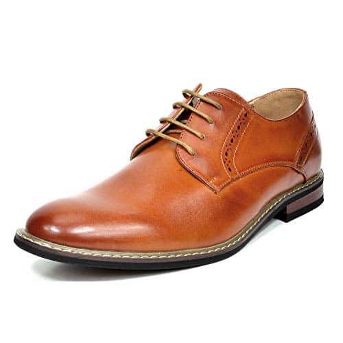 Bruno Marc Mens Classic Dress Oxfords Business Derby Shoes, Brown   Ide (Princewide )