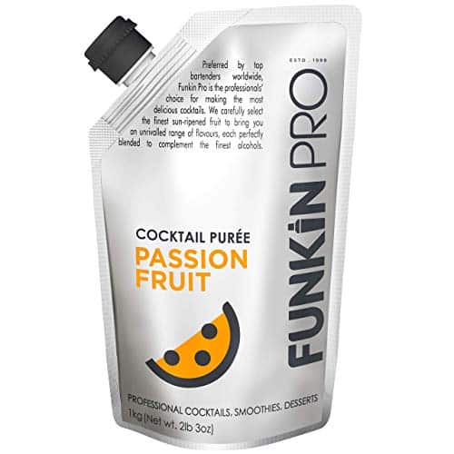 Funkin Passion Fruit Puree  Real Fruit, Two Ingredient, Natural Mixer For Cocktails, Drinks, Smoothies  Vegan, Non Gmo, Gluten Free (Lbs)