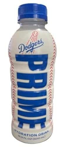 Prime Sports Drink Special Edition Los Angeles Dodgers One Bottle Of Fl Oz Hydration Beverage. With Clubgoods Sticker