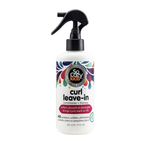 So Cozy Curl Leave In Conditioner Spray   Kids Hair Detangler Spray For Curly Hair   Paraben Free Deep Conditioner &Amp; Detangler Spray For Kids Tangle Free Curls (Fl Oz)