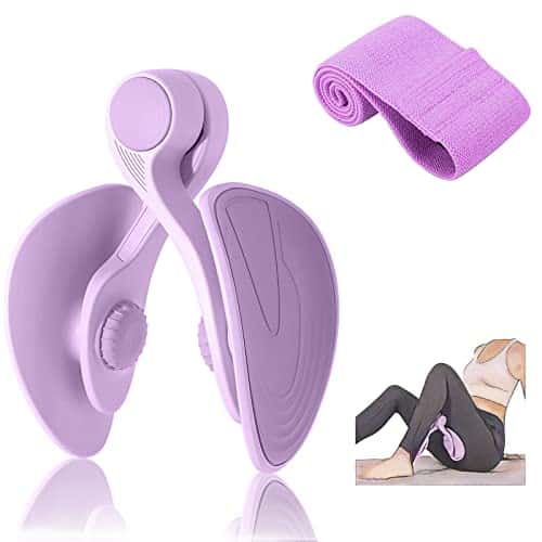 Tinrief Thigh Master Hip Trainer Kegel Exerciser, Pelvic Floor Trainer, Kegel Trainer For Postpartum Rehabilitation, Trimmer Inner Thigh, Thigh Toner Workout (Purple)