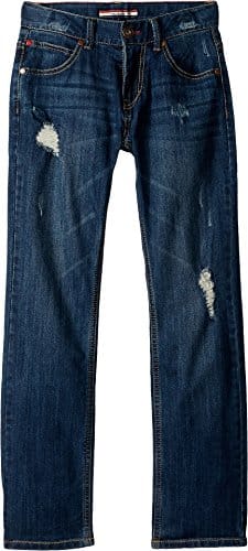 Tommy Hilfiger Boys' Revolution Slim Straight Leg Stretch Jean, Niagara,