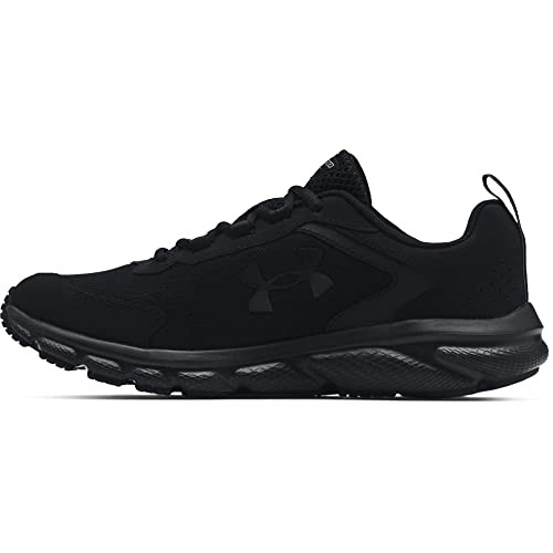 Under Armour Mens Charged Assert Running Shoe, Black (Black,