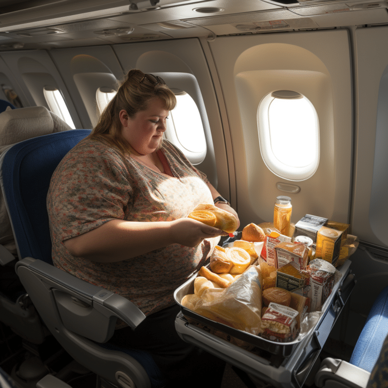 american airlines passenger obese