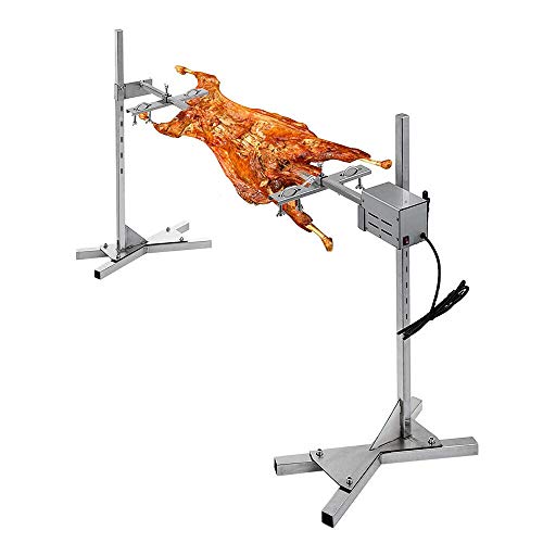 Anbt Bbq Grill Rotisserie Kit Up To Lb Pig Spit Rotisserie Grill Heavy Duty For Pig Rotisserie Hog Lamb Outdoor Party Campfire Barbecue