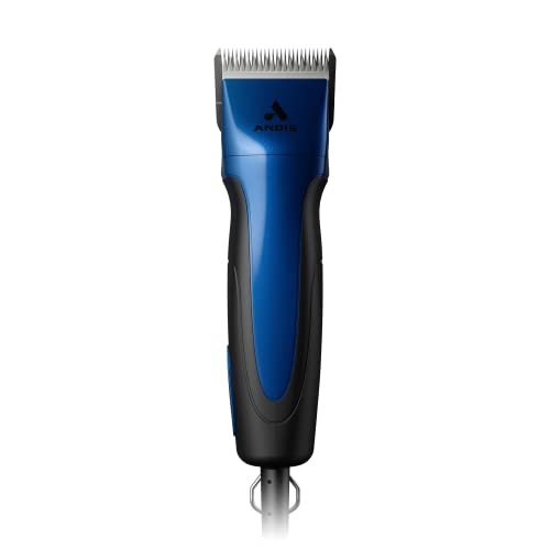 Andis Excel Professional Speed Detachable Blade Clipper Kit   Animaldog Grooming, Rotary Motor, Soft Grip Anti Slip Housing, Inch Cord, For All Coats &Amp; Breeds, Smc, Blue