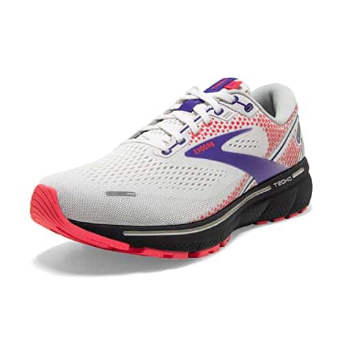 Brooks Women'S Ghost Neutral Running Shoe   Whitepurplecoral   Edium