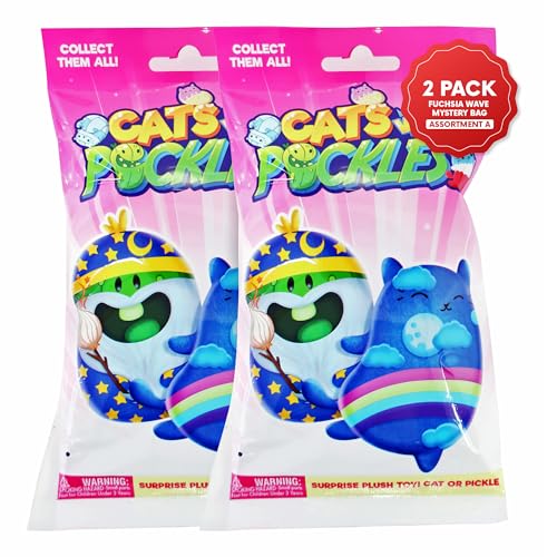 Cats Vs Pickles Pk Mystery Bags Bean Filled Plushies  Stocking Stuffers  Blind Bags For Girls And For Boys  Surprise Bean Collectibles  Sensory Friendly Mystery Bag For Kids &Amp;