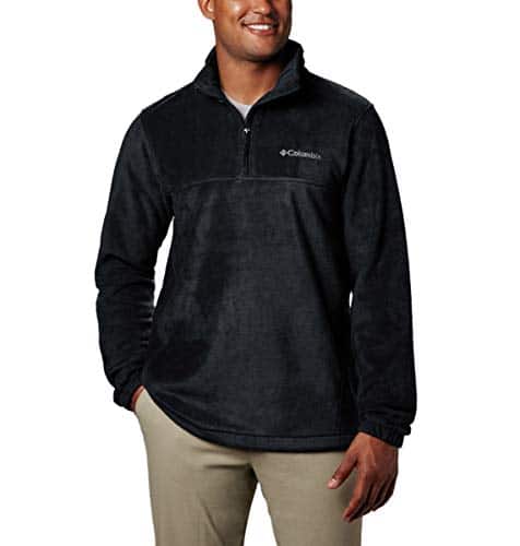 Columbia Men'S Steens Mountain Half Zip Fleece, Black, Large