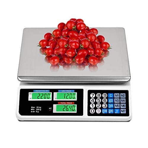 Easigo Lb Digital Weight Price Scale Electronic Price Computing Scale Lcd Digital Commercial Retail Food Meat Weight Scales, Upgraded Version