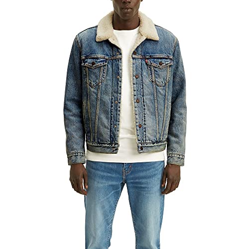 Levi'S Men'S Sherpa Trucker Jacket, Denim , L