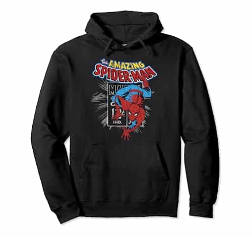 Marvel The Amazing Spider Man Vintage Comic Poster Pullover Hoodie