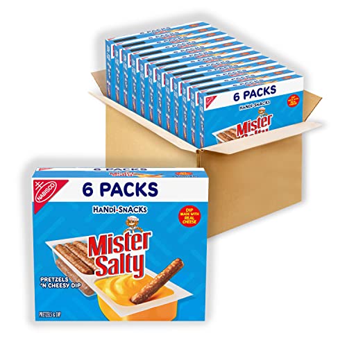 Mr. Salty Pretzels 'N Cheesy Dip Snack Packs, Boxes Of Snack Packs (Total Packs)