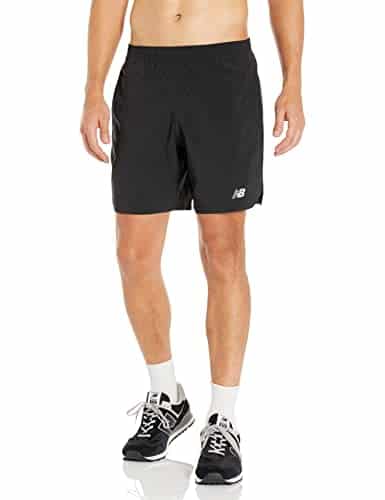 New Balance Men'S Accelerate Inch Short, Black, X Large