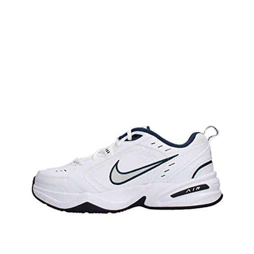 Nike Men'S Air Monarch Iv Cross Trainer, Whitemetallic Silvermidnight Navy, Regular Us