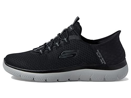 Skechers Men'S Summits High Range Hands Free Slip In Sneaker, Blackcharcoal,