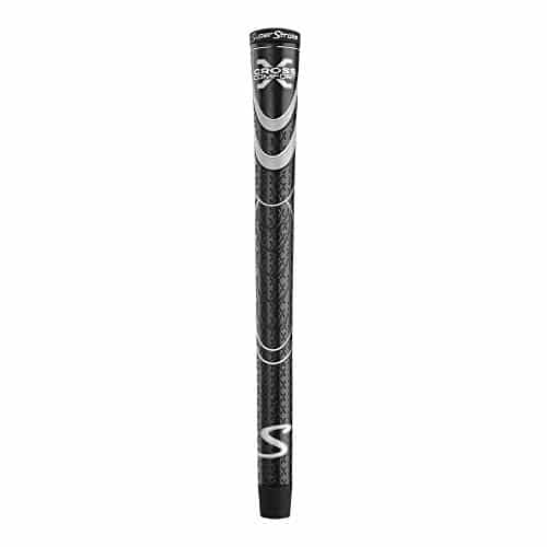 Superstroke Cross Comfort Golf Club Grip, Blackgray (Standard)  Soft &Amp; Tacky Polyurethane That Boosts Traction  X Style Surface &Amp; Non Slip