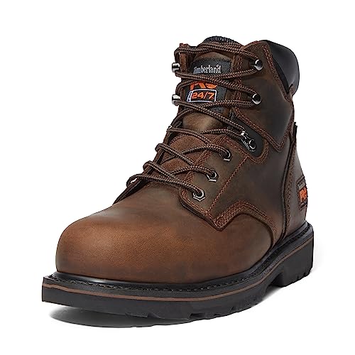 Timberland Pro Men'S Pitboss Steel Toe Boot, Brown , D   Medium