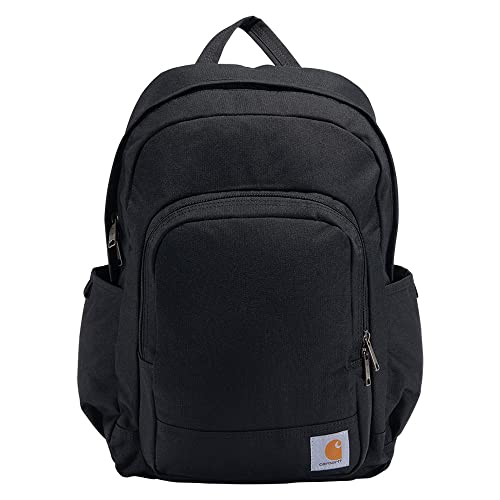 Carhartt L Classic Backpack, Durable Water Resistant Pack With Laptop Sleeve, Black, One Size