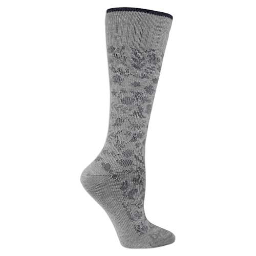 Dr. Scholl'S Womens Graduated Compression Knee High   & Pair Packs Casual Sock, Gray Paisley,