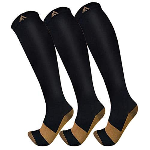 Fuelmefoot Pack Copper Compression Socks   Compression Socks Women & Men Circulation   Best For Medical,Running,Athletic