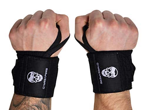 Gymreapers Weightlifting Wrist Wraps (Competition Grade) Professional Quality Wrist Support With Heavy Duty Thumb Loop   Best Wrap For Powerlifting, Strength Training, Bodybui