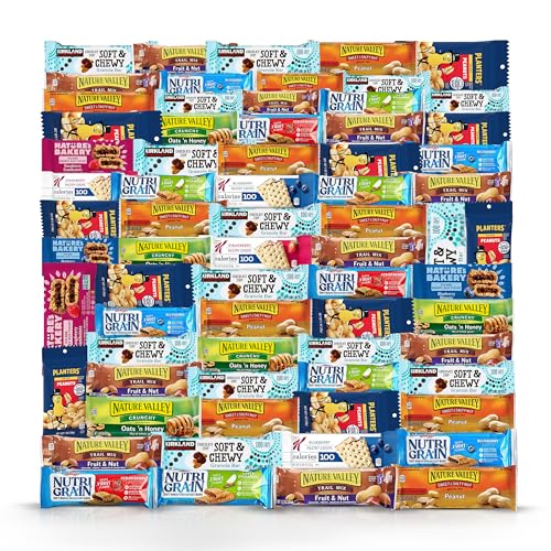 Healthy Snacks, Care Package Count Premium Healthy Mixed Snack Box &Amp; Snacks Gift Variety Pack  Great For Home, Lunches, Work, Grab And Go, Office, Meetings,  Breakfast Bars, B