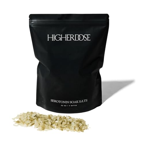 Higherdose Serotonin Soak   Potent Magnesium Bath Soak With Stress Relief Essential Oils & Apple Cider Vinegar   Relaxing Bath Salts To Maintain Serotonin Levels, Muscle & Ner