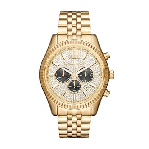 Michael Kors Men'S Lexington Gold Tone Watch Mk