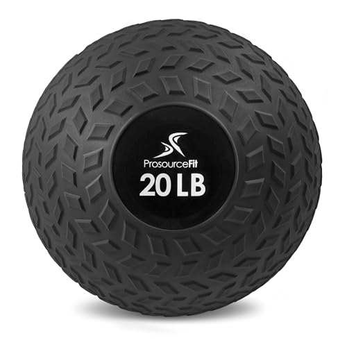 Prosourcefit Slam Medicine Balls , , , , , , Lbs Smooth And Tread Textured Grip Dead Weight Balls For Crossfit, Strength And Conditioning Exercises, Cardio And Core Workouts