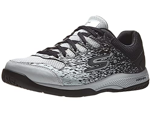 Skechers Men'S Viper Court Athletic Indoor Outdoor Pickleball Shoes With Arch Fit Support Sneaker, Whiteblack,