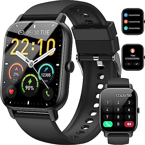 Smart Watch(Answermake Call), Smartwatch For Men Women Ipaterproof, + Sport Modes, Fitness Activity Tracker, Heart Rate Sleep Monitor, Pedometer, Smart Watches For Android Ios