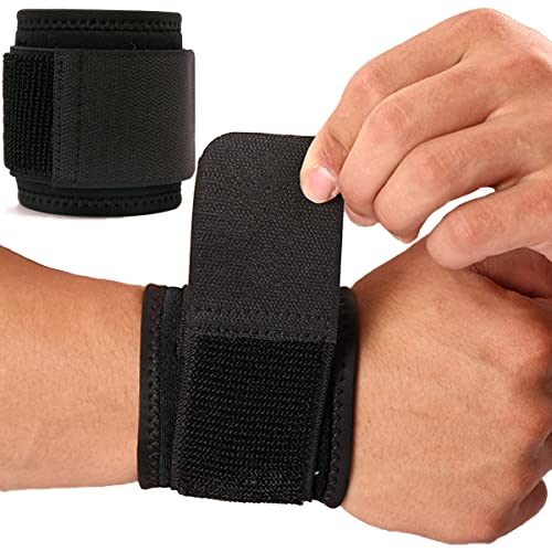 Wrist Brace, Pack Wrist Wraps For Carpal Tunnel For Women And Men. Wrist Straps For Weightlifting, Working Out And Pain Relief. Flexible, Highly Elastic, Adjustable, Comfortab