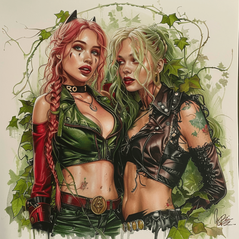 poison ivy and harley quinn