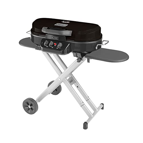 Coleman Roadtrip Portable Stand Up Propane Grill, Gas Grill With Adjustable Burners & Instastart Push Button Ignition; Great For Camping, Tailgating, Bbq, Parties, Backyard, P